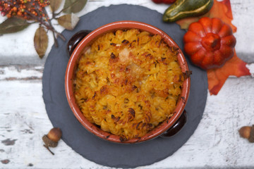 Pasta al forno alla zucca
