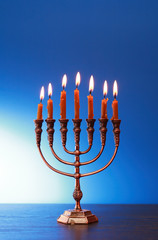 Traditional Jewish Menorah