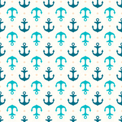 anchor retro seamless pattern