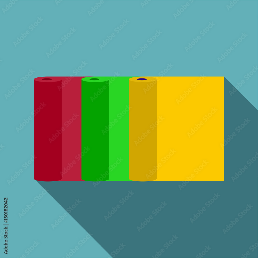 Aufkleber rolls of paper icon. flat illustration of rolls of paper vector icon for web design
