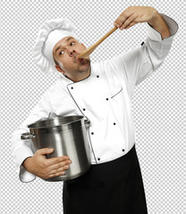 cook chef and photo with saved path 