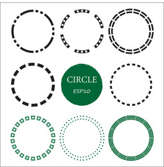 Set of hand drawn circles, vector design elements