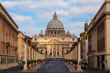 Basilica di San Pietro. Rome. Italy. - obrazy, fototapety, plakaty