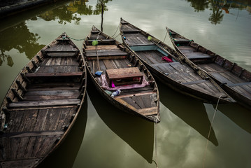 Vietnamese boats in Hoi An