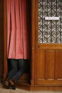 Confessional, Fontainebleau, Seine-et-Marne, France