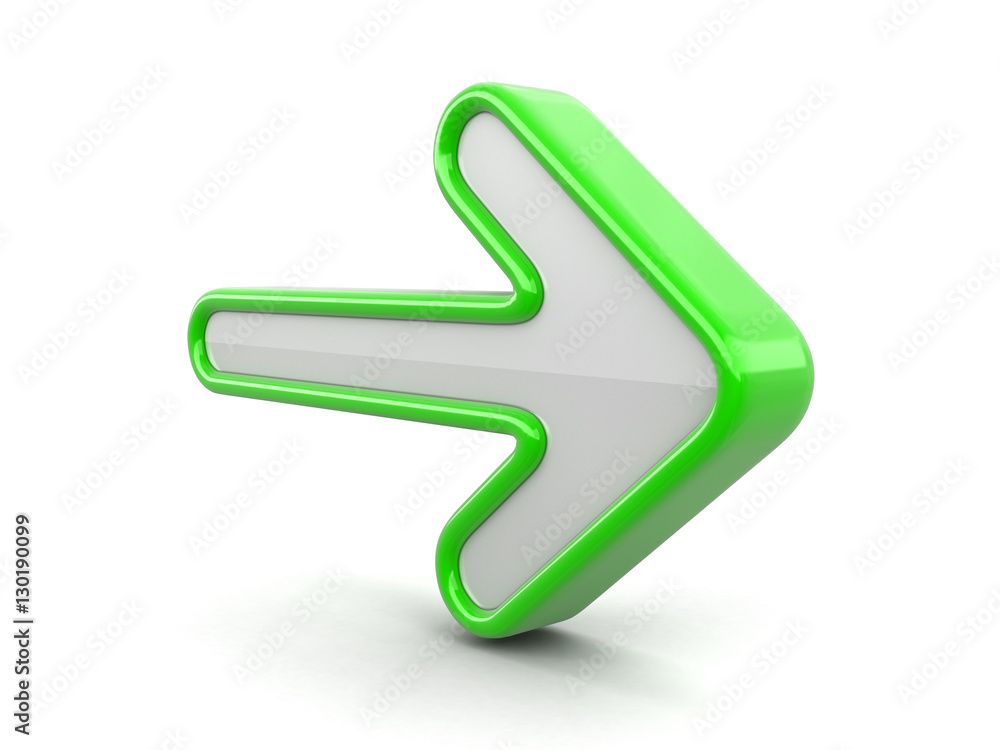 Poster 3d arrows. image with clipping path