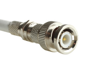 Connector BNC video  isolated on a white background