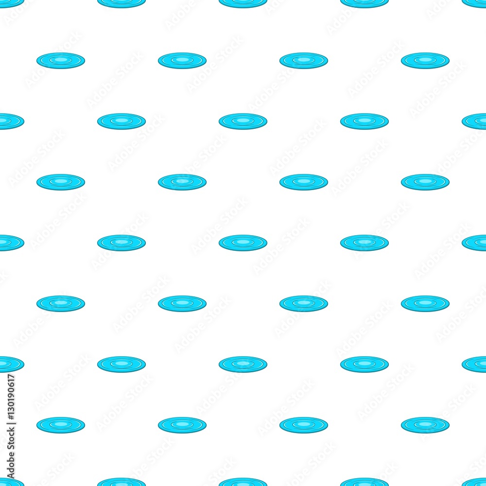 Poster concentric circles on a water pattern. cartoon illustration of concentric circles on a water vector 
