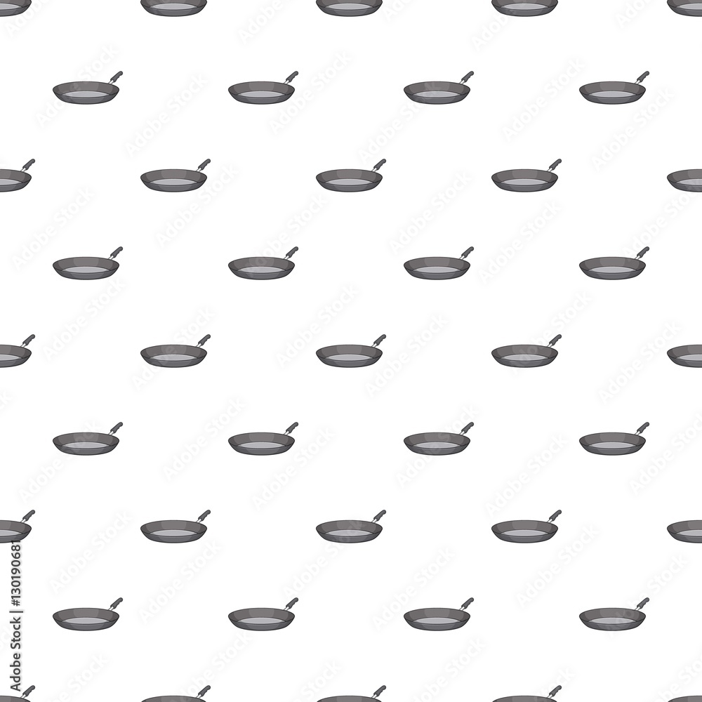 Aufkleber frying pan pattern. cartoon illustration of frying pan vector pattern for web