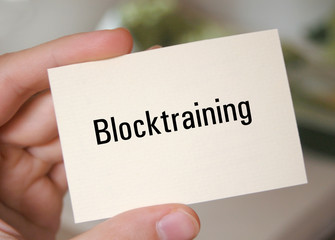 Blocktraining