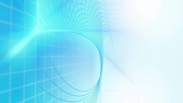 Vector turquoise networks fractal with light showing through. Streaks light abstract animation background . 4K Ultra High Definition video loop.