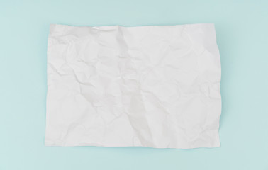 Obraz premium Wrinkled paper flyer poster, brochure mockup,A4, US-Letter, on