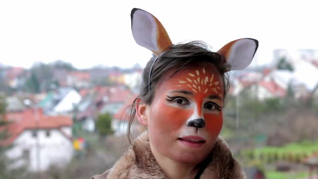 snapchat deer, hart makeup