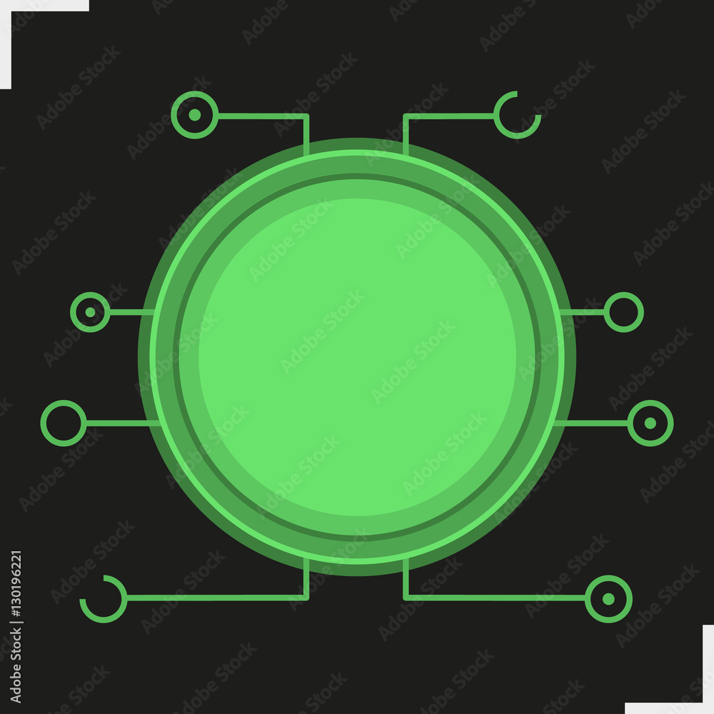 Poster digital microchip frame