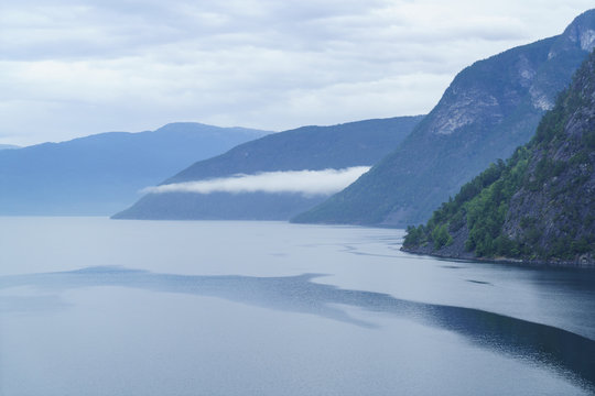 Aurlandsfjord, a branch of Sognefjord near the small town of Flam