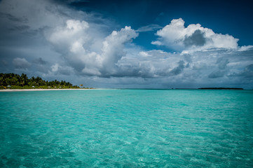 Fototapeta na wymiar cielo delle maldive