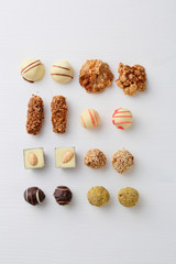 Candy on white background