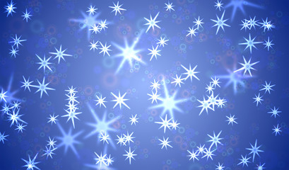 bokeh background with stars