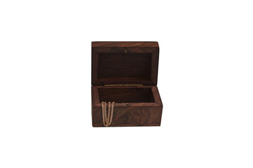 Box white background gold