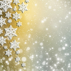  Christmas abstract snowflake background with space for text