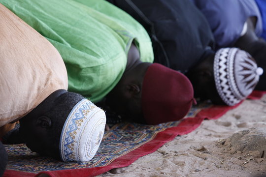 Friday prayers, Abene, Casamance, Senegal, West Africa