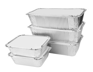 Foil trays for food