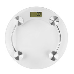 bathroom scale isolated