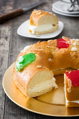 Spanish typical epiphany cake 