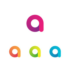 Letter Z vector unusual bold rounded font. Gradient