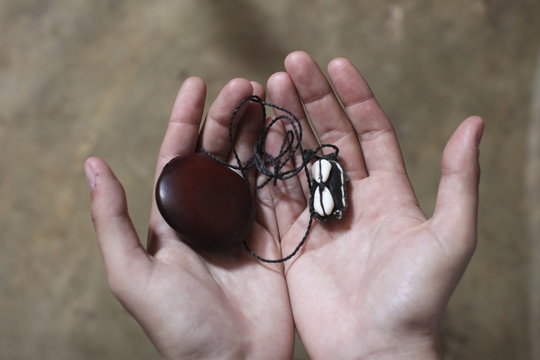 Voodoo ceremony at Akodessewa fetish Market, Lome, Togo, West Africa