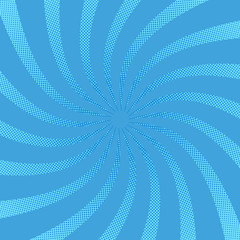 Obraz premium Radial swirl comic background