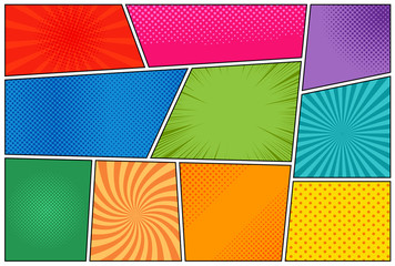 Comic book page template