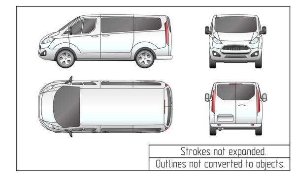 car van drawing outlines not converted to objects