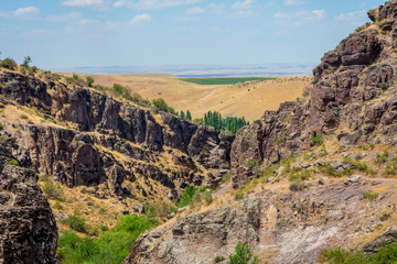 Fototapeta na wymiar Turbat canyon, Kazakhstan