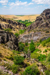 Fototapeta na wymiar Turbat canyon, Kazakhstan