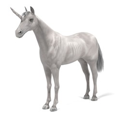 Fototapeta na wymiar realistic 3d render of unicorn