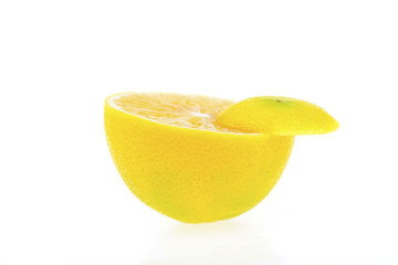 Lemon on a white background