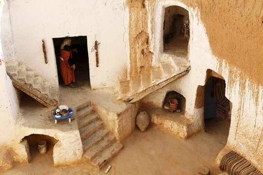 Berber underground dwellings, Matmata, Tunisia&#10;&#10;