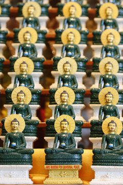 Jade Buddha for universal peace, Tu An Buddhist Temple, Saint-Pierre-en-Faucigny, Haute Savoie, France