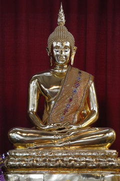 Buddha statue, Wat Velouvanaram, Bussy Saint Georges, Seine et Marne, France