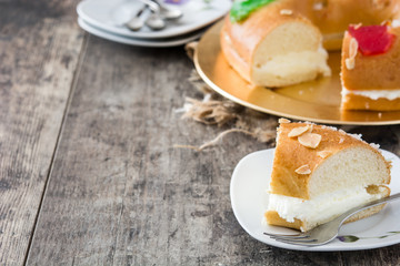 Spanish typical epiphany cake 