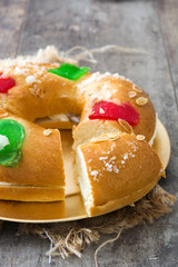 Spanish typical epiphany cake 
