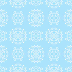 Fototapeta na wymiar Seamless pattern with snowflakes 