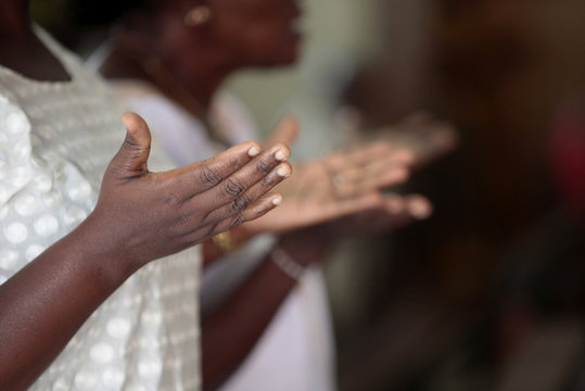 Mass in Cathedral Notre-Dame de la Misericorde, Cotonou, Benin, West Africa