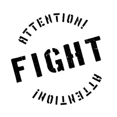 Fight rubber stamp. Grunge design with dust scratches. Effects can be easily removed for a clean, crisp look. Color is easily changed.