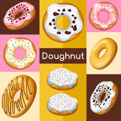 Doughnut Elements : Vector Illustration 