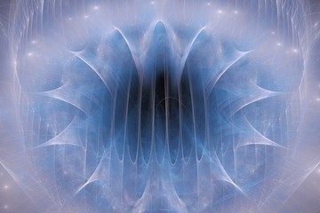 Colored abstract fractal pattern. Computer generated graphics.