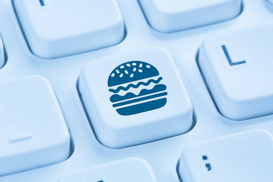 Computer Hamburger Cheeseburger Fast Food essen online bestellen