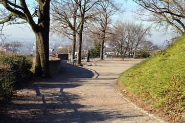 Fußweg in Freiburg