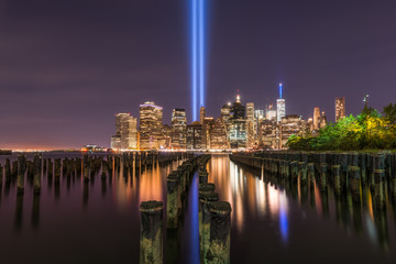 Brooklyn Sticks During September 11th Memorial  - obrazy, fototapety, plakaty